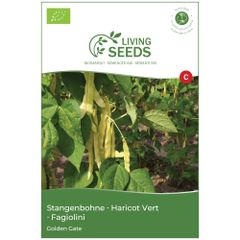 Bio Stangenbohne Golden Gate 13.6g Saatgut von Living Seeds