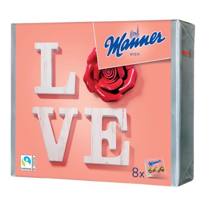 Manner Original Neapolitaner Schnitten 8er Geschenkpackung Love 600g