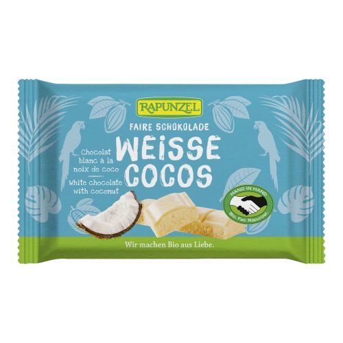 Bio Weisse Schoko mit Kokos  100g - 12er Vorteilspack von Rapunzel Naturkost