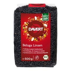 Bio Beluga Linsen 500g - 8er Vorteilspack von Davert