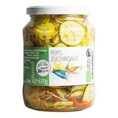 Bio Zucchinisalat 670ml - 6er Vorteilspack von Pflügelmeier Pepi's