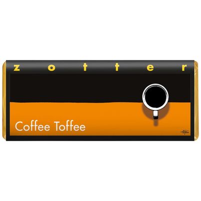 Organic chocolate Coffee Toffee 70g - 10 pieces advantage pack of Zotter