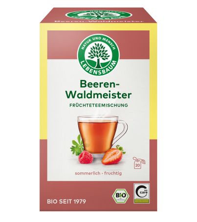 Bio Früchtetee Beeren und Waldmeister 20 Beutel 40g von Lebensbaum