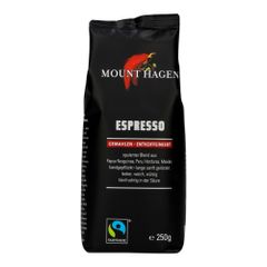Bio Espresso FT gemahlen entkoff. 250g - 6er Vorteilspack von Mount Hagen