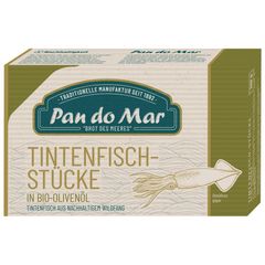 Bio Tintenfischstücke in Olivenöl 120g - 10er Vorteilspack von Pan Do Mar
