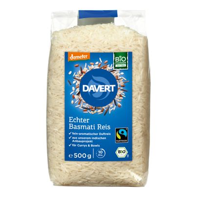 Bio Echter Basmati-Reis weiß 500g - 8er Vorteilspack von Davert