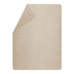 Kuscheldecke Faux Uni 150 x 200 cm - Natur - GRS zertifiziert - von David Fussenegger