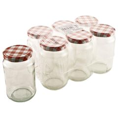 Einkochglas mit Deckel - 6er Vorteilspack von Glasproduktion