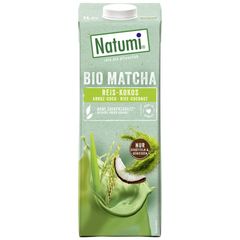 Organic Rice and Coconut Drink with Matcha 1000ml – 8-pack value pack from Natumi
