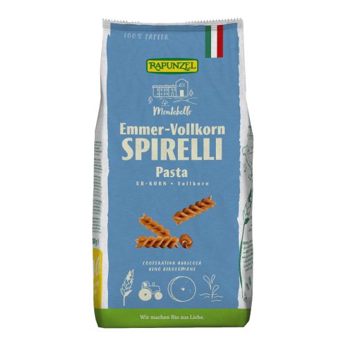 Bio Emmer Spirelli Vollkorn  500g - 12er Vorteilspack von Rapunzel Naturkost