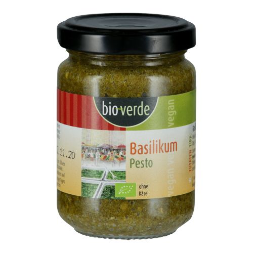 Bio Basilikum Pesto 125ml - 6er Vorteilspack von Bio Verde