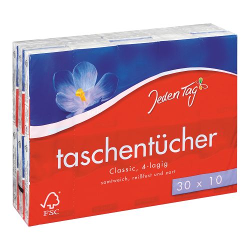 Taschentücher 4lg.Classic30x10 1Stück von Jeden Tag