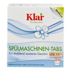 Bio Spülmaschinen-Tabs 25ct - 12er Vorteilspack von Klar