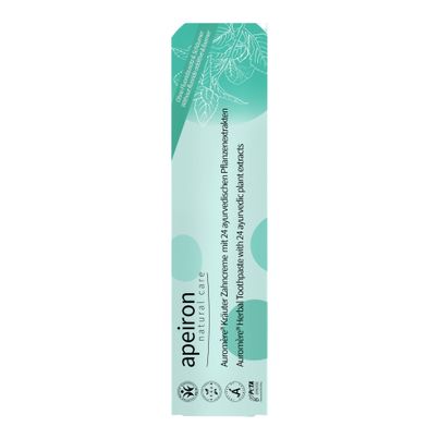 Organic Auromere Herbal Toothpaste 75ml - 12-piece value pack from Apeiron Natural Care