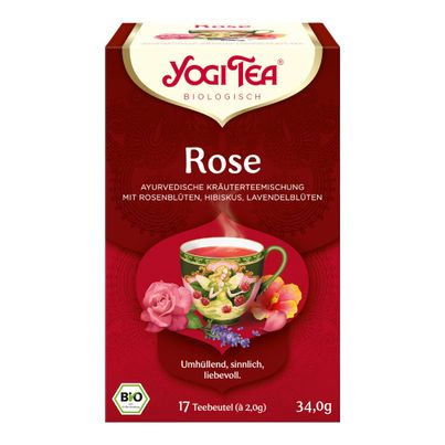 Bio Rose Tee à 20g - 6er Vorteilspack von Yogi Tea