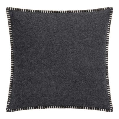 Cushion Cover Solid Color Charcoal 40x40cm by David Fussenegger