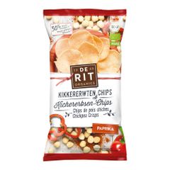 Bio Kichererbsen-Chips Paprika 75g - 8er Vorteilspack von De Rit