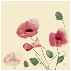 Bio Servietten PoppyCharm40x40 60 Stk. von Duni