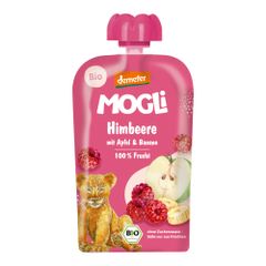 Bio Quetschi Himbeere Rhabarber 100g - 10er Vorteilspack von Mogli
