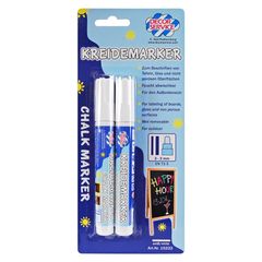 Kreidemarker weiß 2-3mm 2Stück von Decor Service