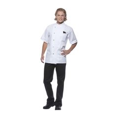 Kochjacke Gustav weiß 46 von Karlowsky Passion