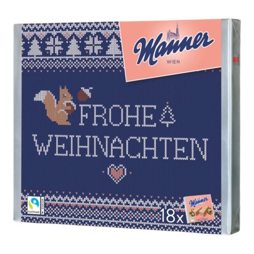 Manner Original Neapolitaner 18er Geschenkpackung Weihnachten Strick - 1350g