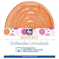 Urinal strainer with grapefruit scent by Dr Becher