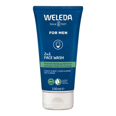 Bio Face Wash Men 2in1 100ml - 3-piece value pack from Weleda