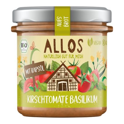 Bio Auf's Brot Kirschtomate Basil. 140g - 6er Vorteilspack von Allos