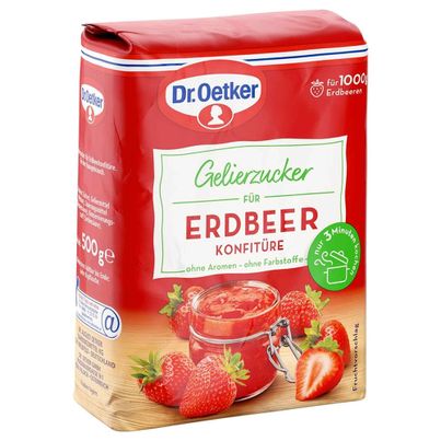 Dr. Oetker Gelierzucker 2:1 für Erdbeer Konfitüre - 500g