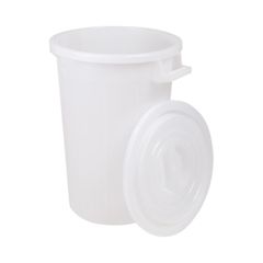 Tonne weiss mit Deckel 35000ml von M-Plast - Moser