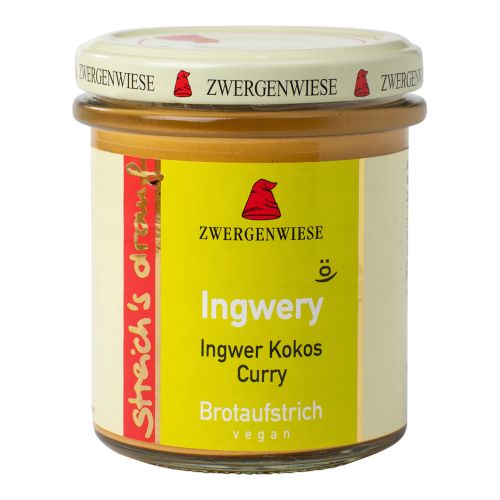 Bio Ingwery Aufstrich 160g - 6er Vorteilspack von Zwergenwiese