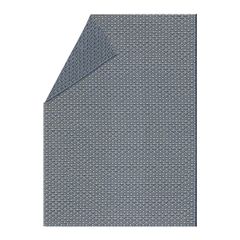Leinendecke Mini Waves 135 x 200 cm - Marine - GRS zertifiziert - von David Fussenegger