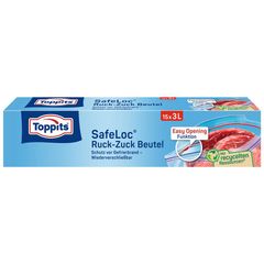 Gefrierbeutel Ruck-Zuck 3l 15Stück von Toppits