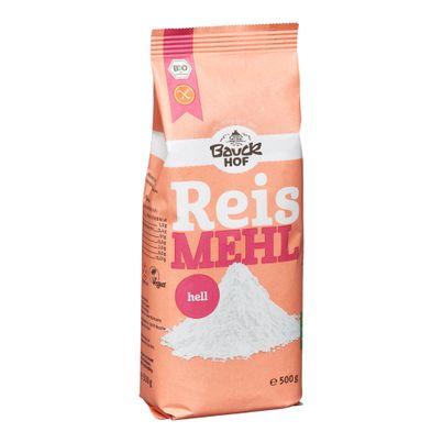 Bio Reismehl hell glutenfrei 500g - 6er Vorteilspack von Bauck Mühle