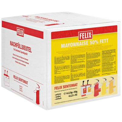 FELIX Mayonnaise 50 Prozent Nachfüllbeutel für Sentomat 2500g