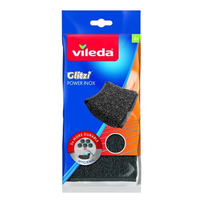 Glitzi Power Inox Scheuerpad 2ct von Vileda