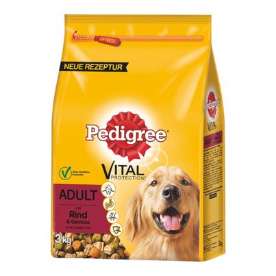 Trockenfutter mit Rind&Gemüse Adult 3000g von Pedigree
