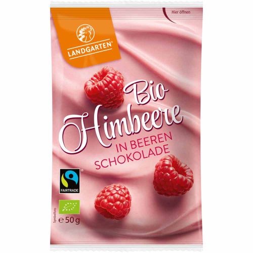 Bio Himbeere in Beeren Schokolade 50g