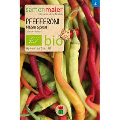 Bio Pfefferoni Milder Spiral - Saatgut für zirka 10 Pflanzen
