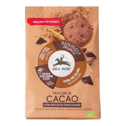 Bio Kakaokekse Schokotropfen 300g - 12er Vorteilspack von Alce Nero