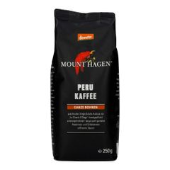Bio Röstkaffee Peru ganze Bohne 250g - 6er Vorteilspack von Mount Hagen