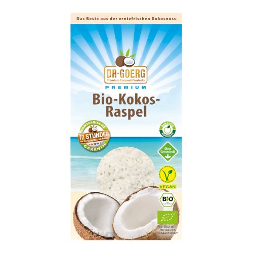 Bio Kokosraspeln fein (Macaroon) 300g - 6er Vorteilspack von Dr Goerg