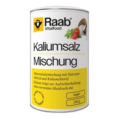 Bio Kaliumsalz Mischung 200g - 8er Vorteilspack von Raab Vitalfood