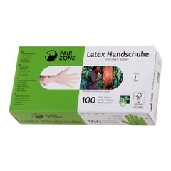 Organic disposable latex gloves L 1 piece from Memo