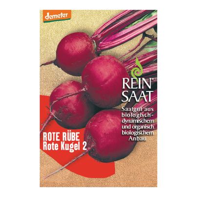 Bio Rote Rüben rote Kugel Saatgut - 1 Beutel - 5er Vorteilspack von Reinsaat