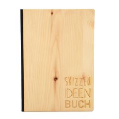 Notizbuch A5 mit Holzcover - Skizzen Ideen Buch