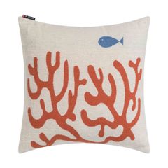 Kissenhülle Koralle 50 x 50 cm - Rohweiß - GRS zertifiziert - von David Fussenegger