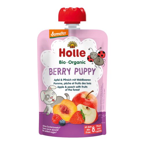 Organic Pouchy Berry Puppy 100g - value pack of 12 from Holle