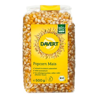 Bio Popcorn Mais 500g - 8er Vorteilspack von Davert